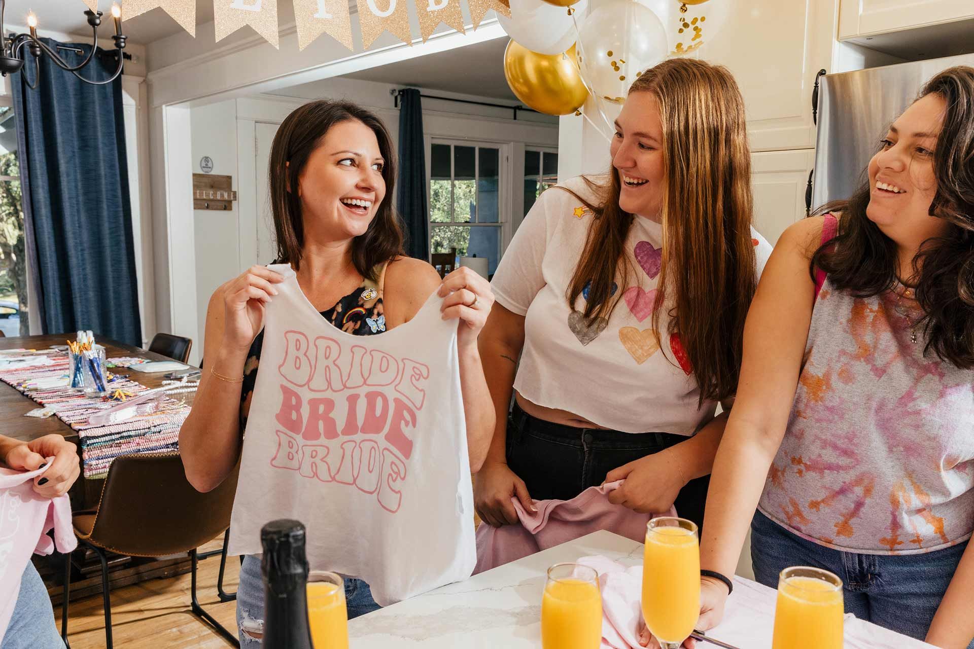 Evolution Threads bachelorette party with friends